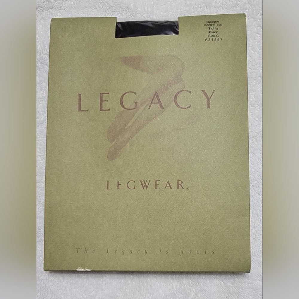Legacy Black Tights Legwear Size C NWT